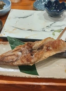 旬処 夢元で焼かれた青森県産本マグロのカマ