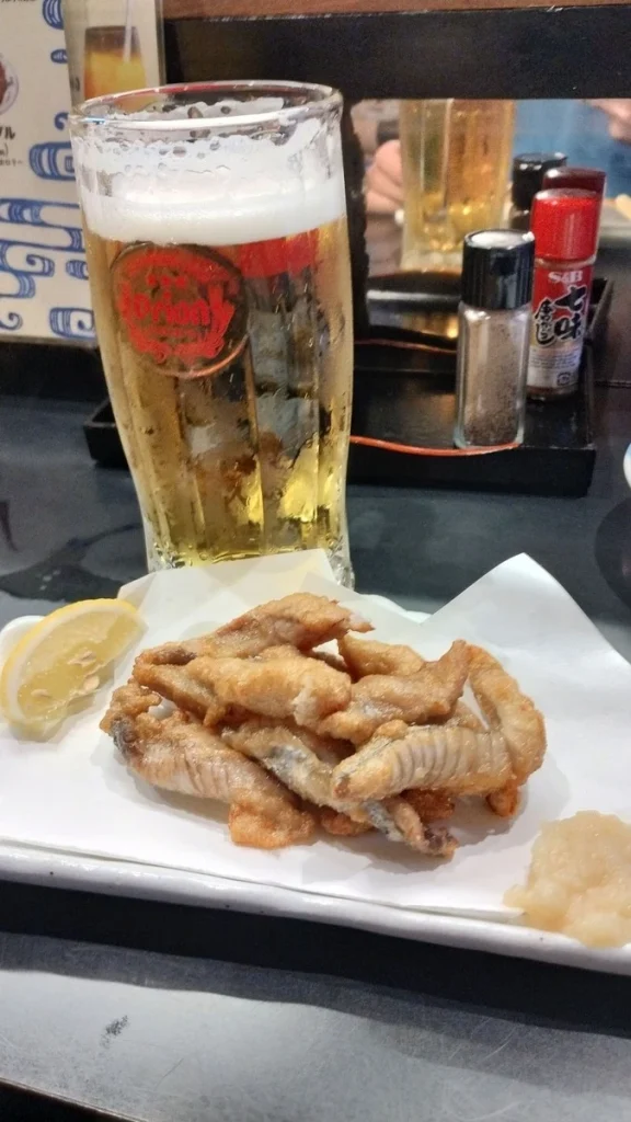 海鮮酒家中山のカツオの腹皮ふわふわ揚げ