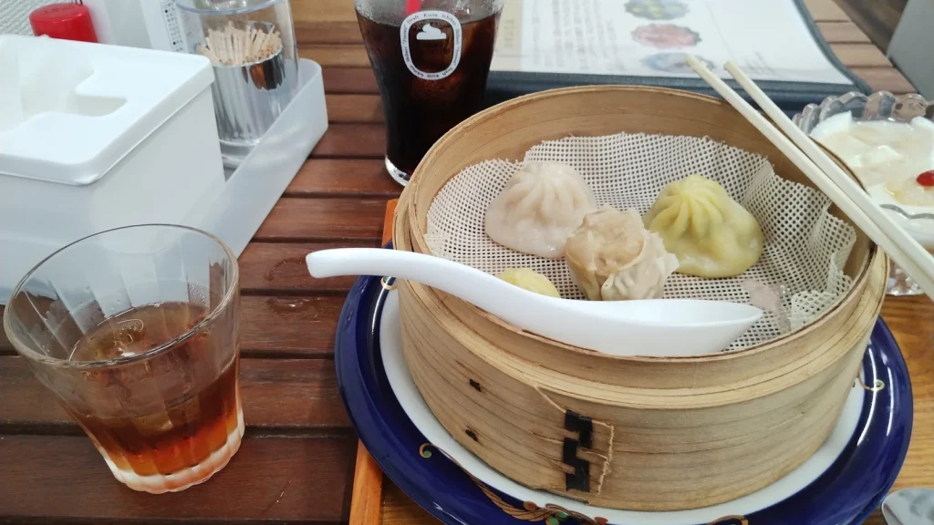 のうれんプラザの台湾豆花屋で食べた飲茶